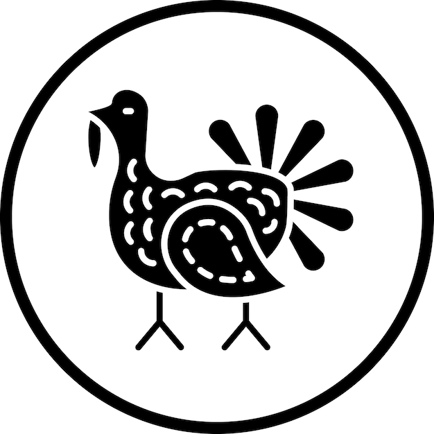 Diseño vectorial estilo de icono de Turquía