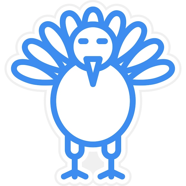 Diseño vectorial estilo de icono de Turquía