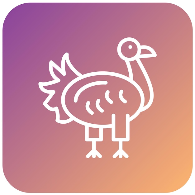Diseño vectorial estilo de icono de Turquía