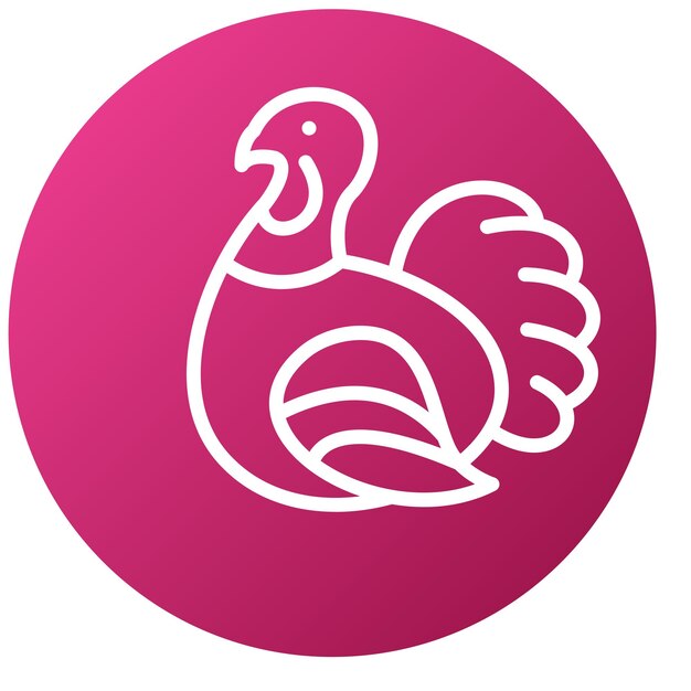 Diseño vectorial estilo de icono de Turquía
