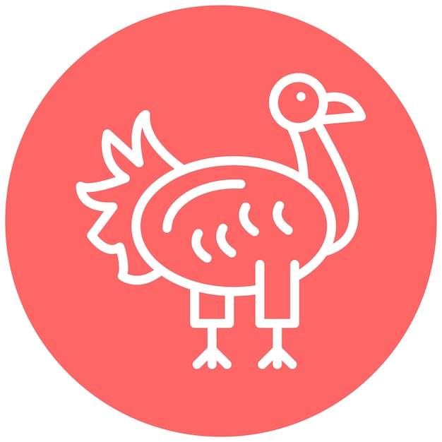 Diseño vectorial estilo de icono de Turquía