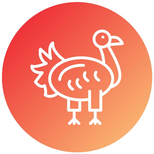 Diseño vectorial estilo de icono de Turquía