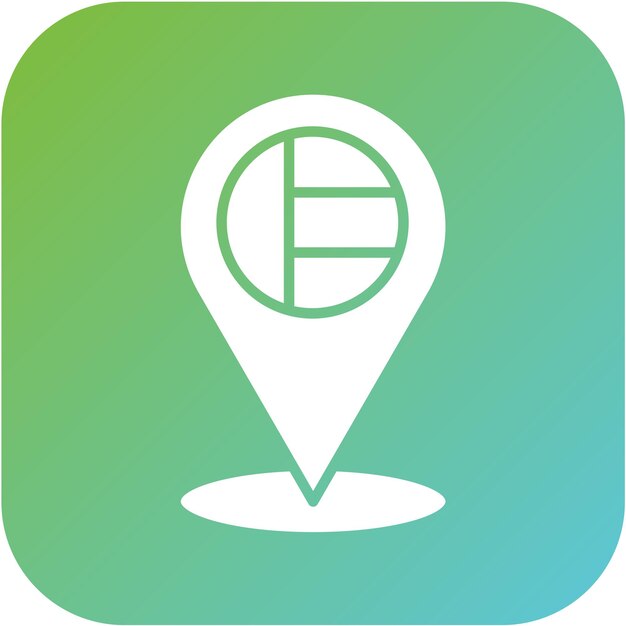 Diseño vectorial Estilo de icono de ubicación de Dubai
