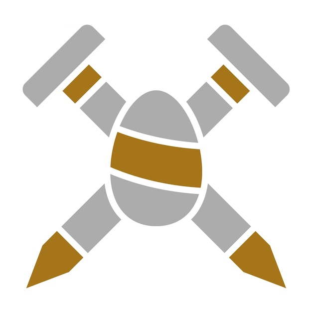 Diseño vectorial Estilo del icono de la uña de Pascua