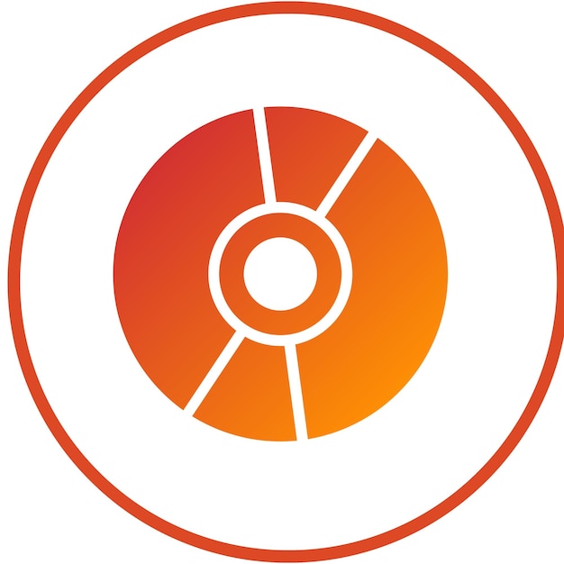 Diseño vectorial Estilo del icono de la unidad Bluray
