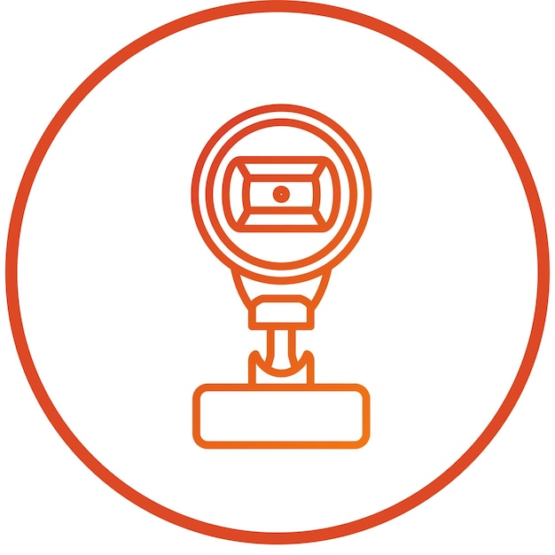 Diseño vectorial Estilo del icono de la unidad de la cámara