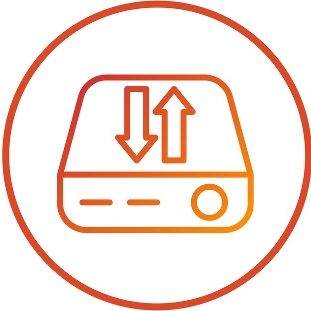 Diseño vectorial Estilo del icono de la unidad de empresa