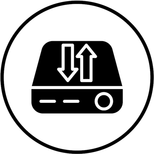 Diseño vectorial Estilo del icono de la unidad de empresa