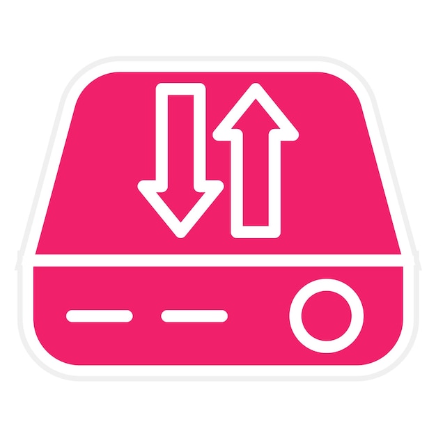 Diseño vectorial Estilo del icono de la unidad de empresa