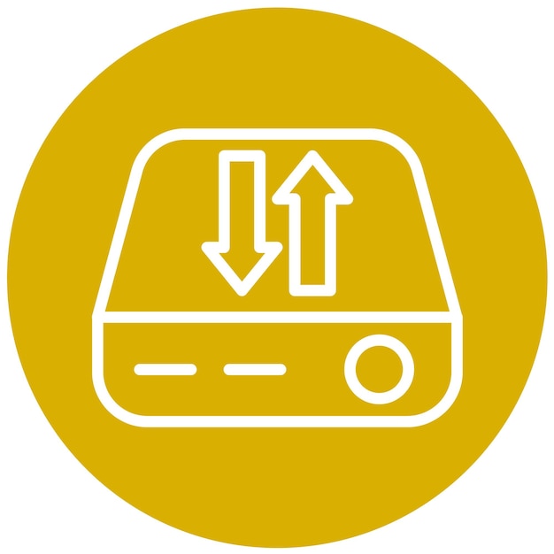 Diseño vectorial Estilo del icono de la unidad de empresa