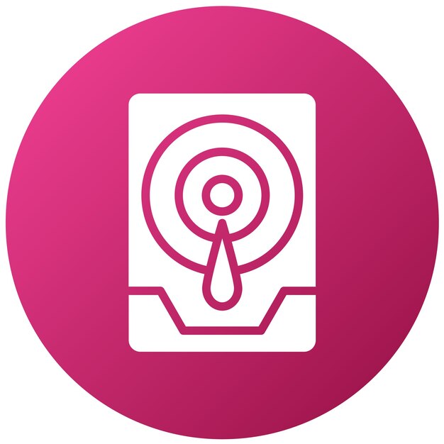 Diseño vectorial Estilo del icono de la unidad interna