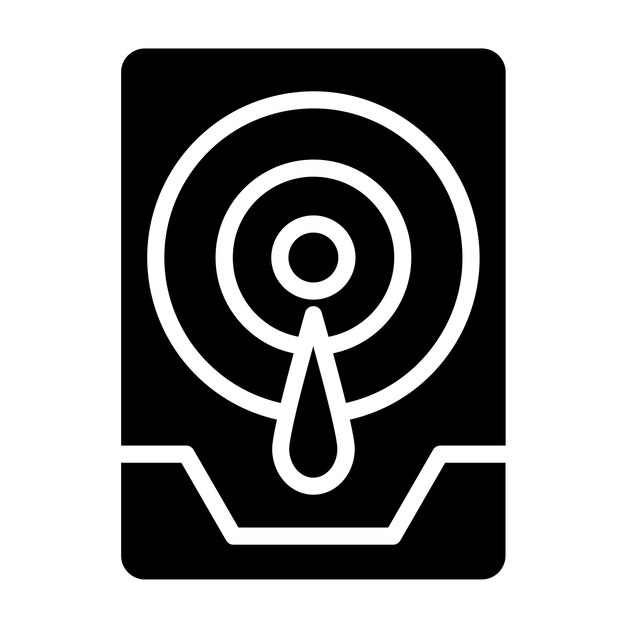 Diseño vectorial Estilo del icono de la unidad interna