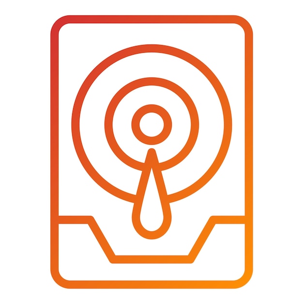 Diseño vectorial Estilo del icono de la unidad interna