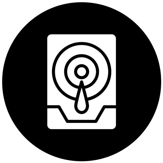 Diseño vectorial Estilo del icono de la unidad interna