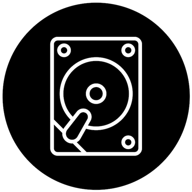 Diseño vectorial Estilo del icono de la unidad PATA