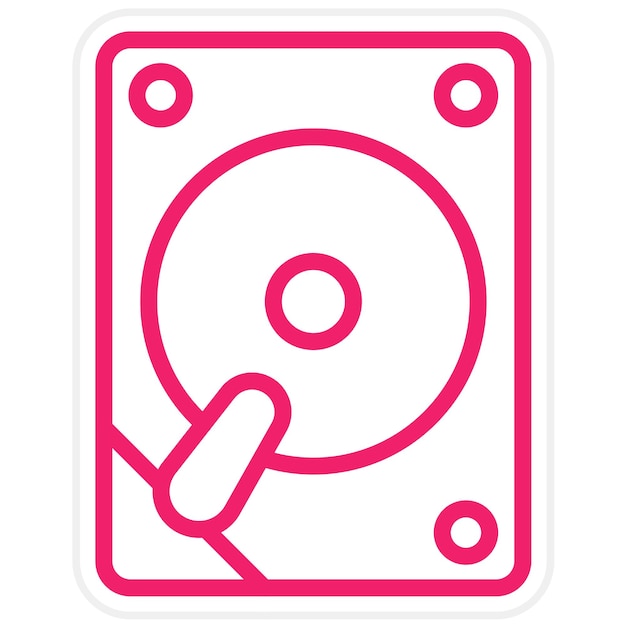 Diseño vectorial Estilo del icono de la unidad PATA