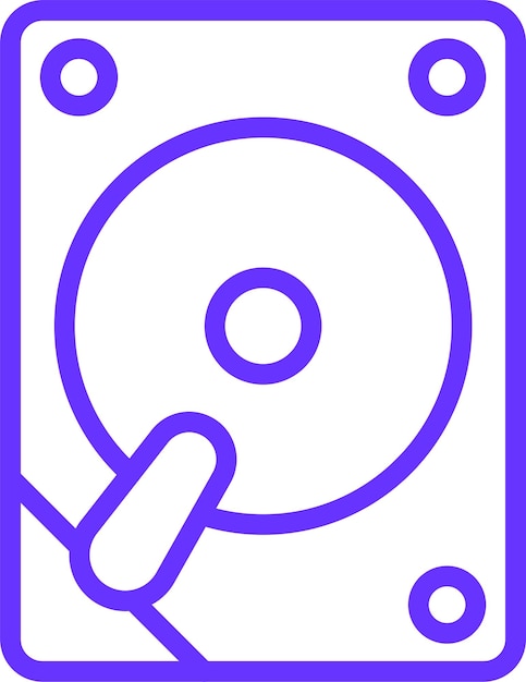 Diseño vectorial Estilo del icono de la unidad PATA