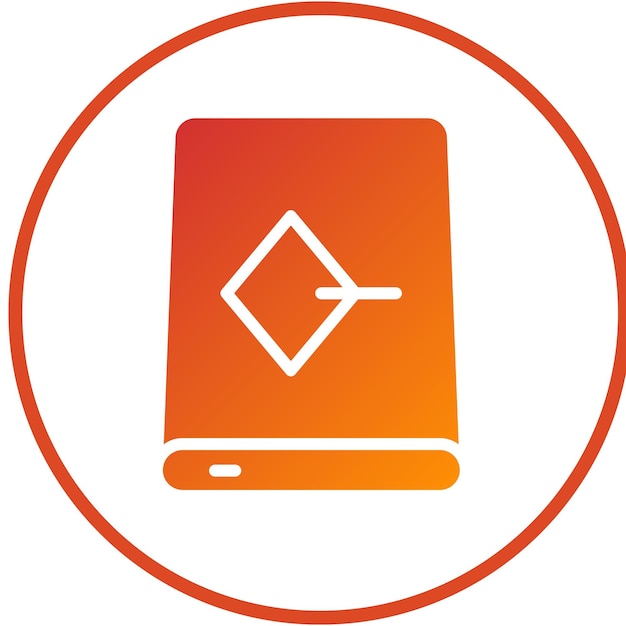 Diseño vectorial Estilo del icono de la unidad SCSI