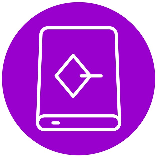 Diseño vectorial Estilo del icono de la unidad SCSI