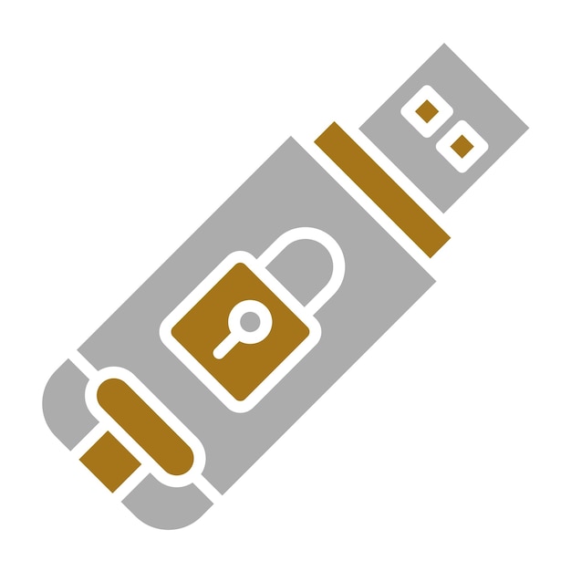 Diseño vectorial Estilo del icono de la unidad USB
