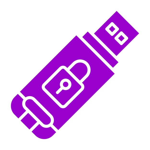 Diseño vectorial Estilo del icono de la unidad USB