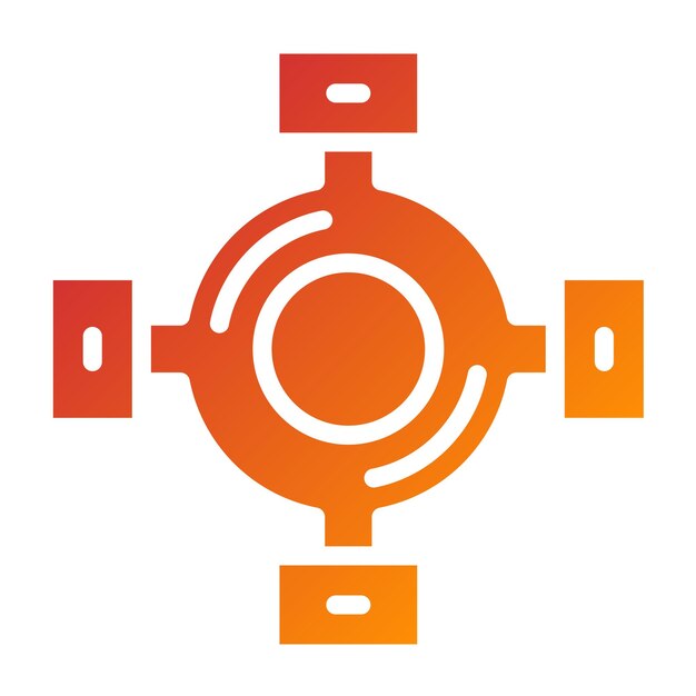 Diseño vectorial Estilo de icono de unión universal