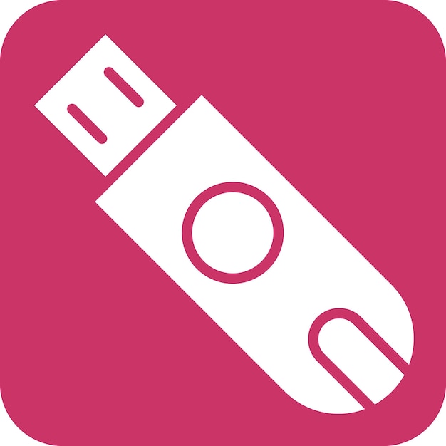 Diseño vectorial estilo de icono USB
