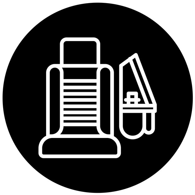Diseño vectorial Estilo del icono de vacío del asiento