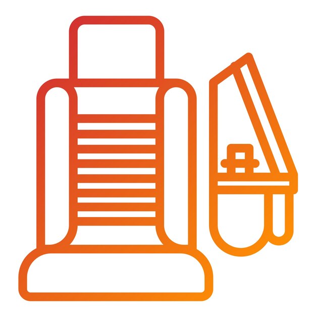Diseño vectorial Estilo del icono de vacío del asiento
