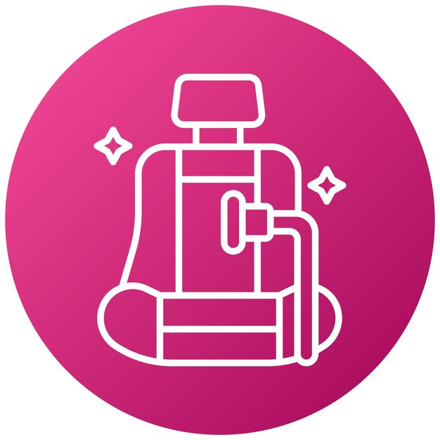 Diseño vectorial Estilo del icono de vacío del asiento