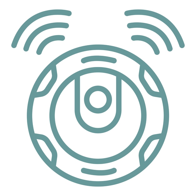 Diseño vectorial estilo de icono de vacío robótico