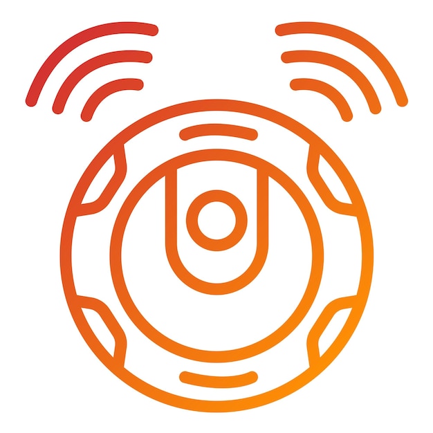 Diseño vectorial estilo de icono de vacío robótico