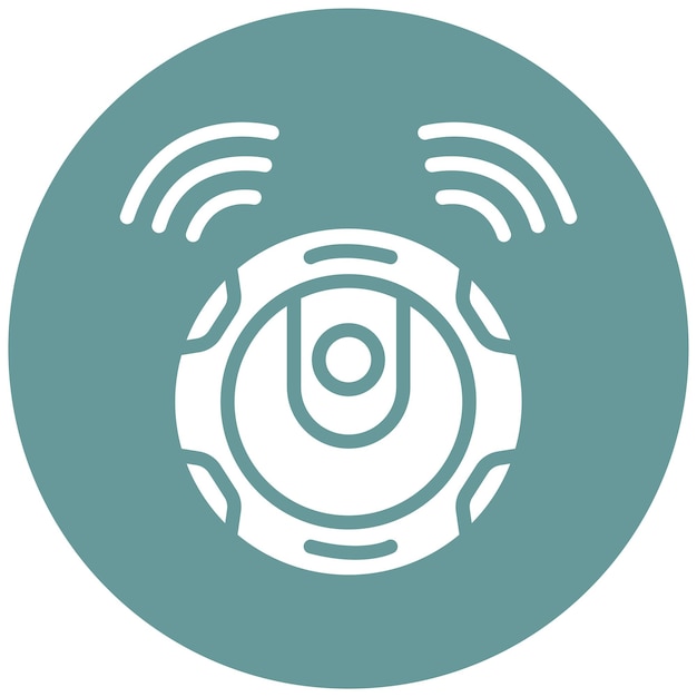 Diseño vectorial estilo de icono de vacío robótico