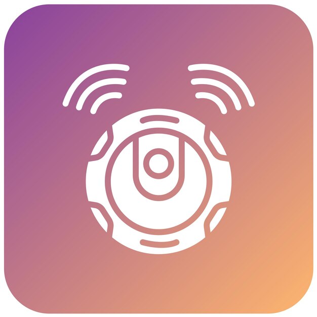Diseño vectorial estilo de icono de vacío robótico
