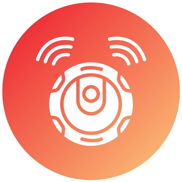 Diseño vectorial estilo de icono de vacío robótico