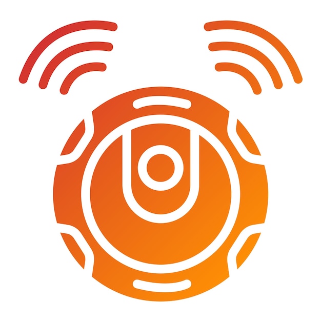 Diseño vectorial estilo de icono de vacío robótico
