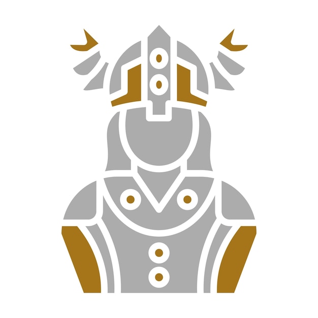 Diseño vectorial Estilo de icono de Valquiria
