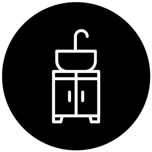 Diseño vectorial Estilo del icono de vanidad