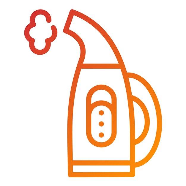 Diseño vectorial Estilo de icono de vapor de tela