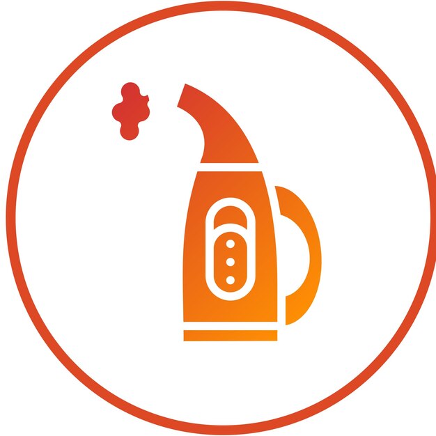 Diseño vectorial Estilo de icono de vapor de tela