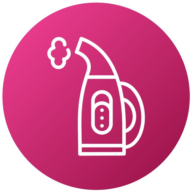 Diseño vectorial Estilo de icono de vapor de tela