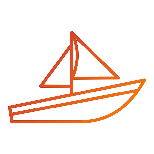 Diseño vectorial de estilo de icono de vela