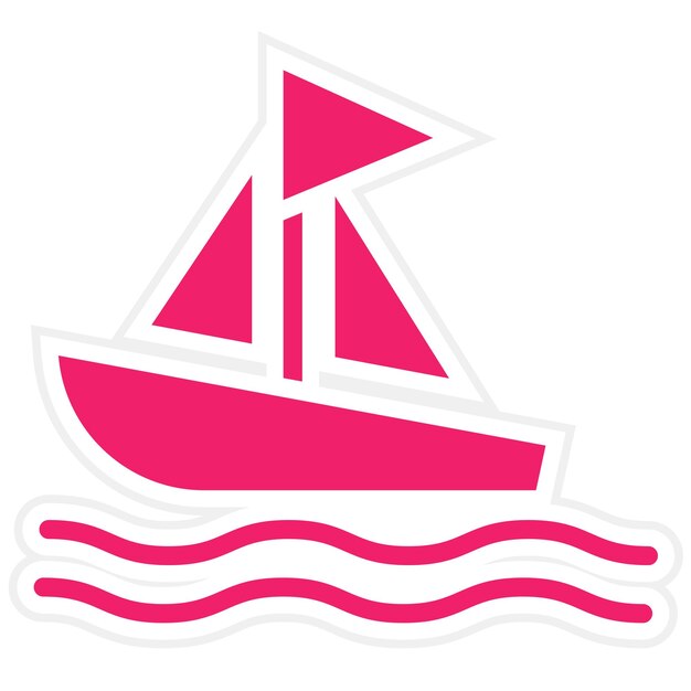 Diseño vectorial de estilo de icono de vela