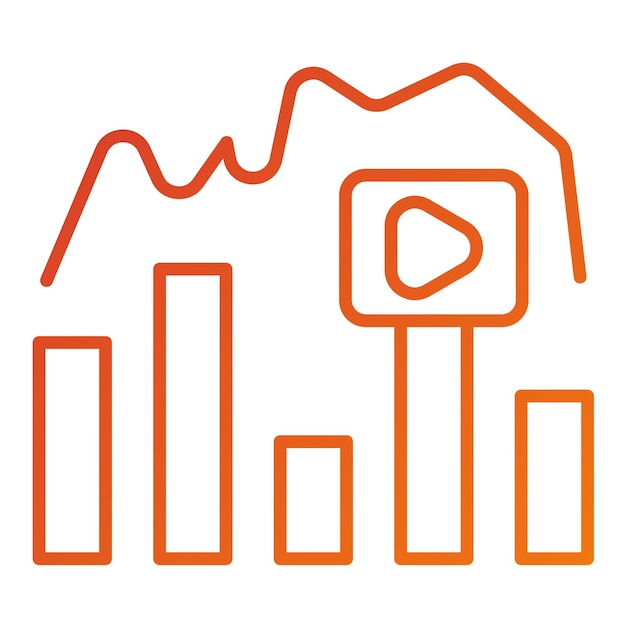 Diseño vectorial Estilo del icono de velocidad de bits