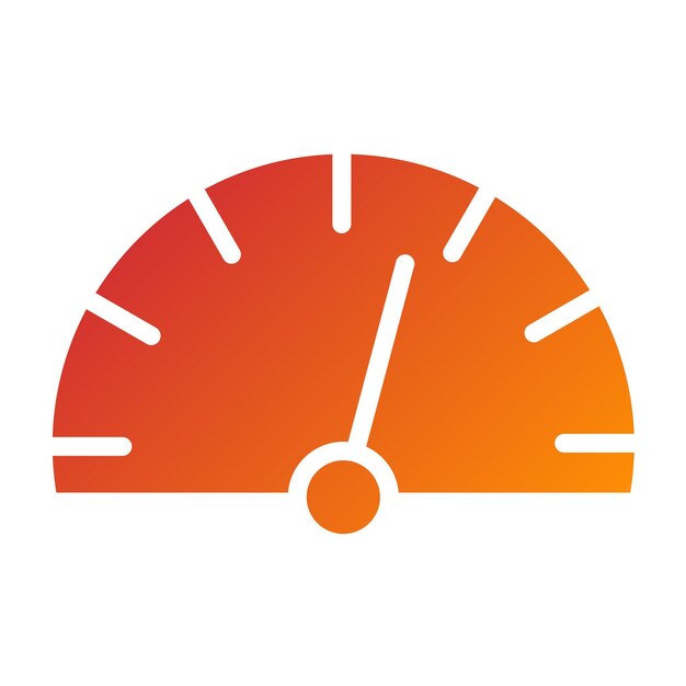 Diseño vectorial Estilo del icono de velocidad de escritura