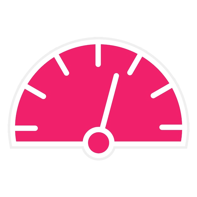 Diseño vectorial Estilo del icono de velocidad de escritura