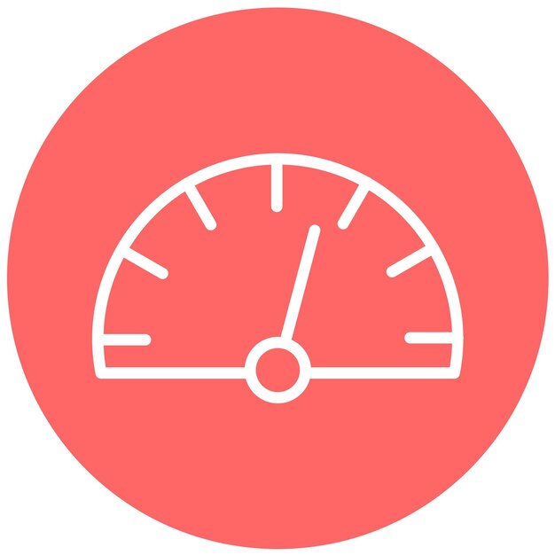 Diseño vectorial Estilo del icono de velocidad de escritura
