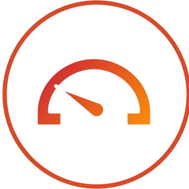 Diseño vectorial Estilo del icono de velocidad de lectura