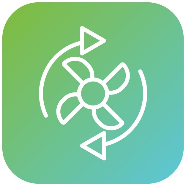 Diseño vectorial Estilo del icono de velocidad del ventilador