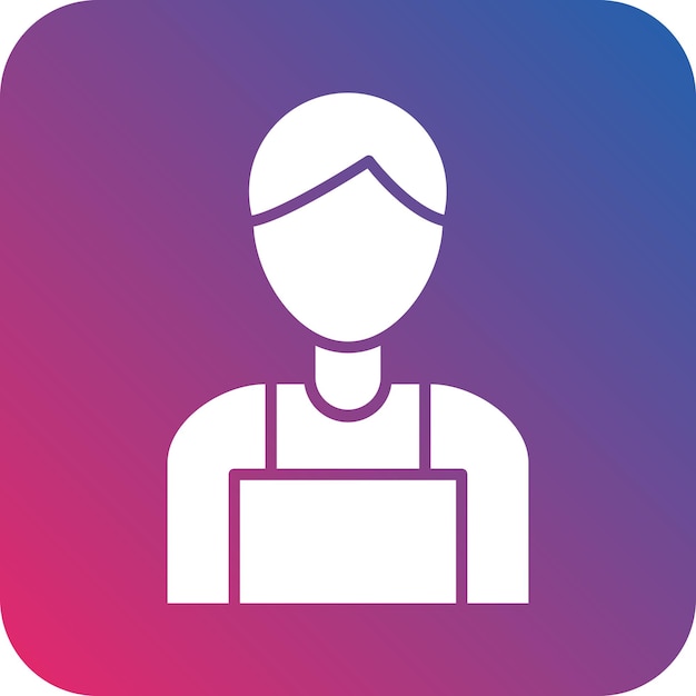 Diseño vectorial Estilo del icono del vendedor
